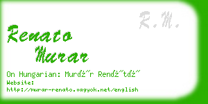 renato murar business card